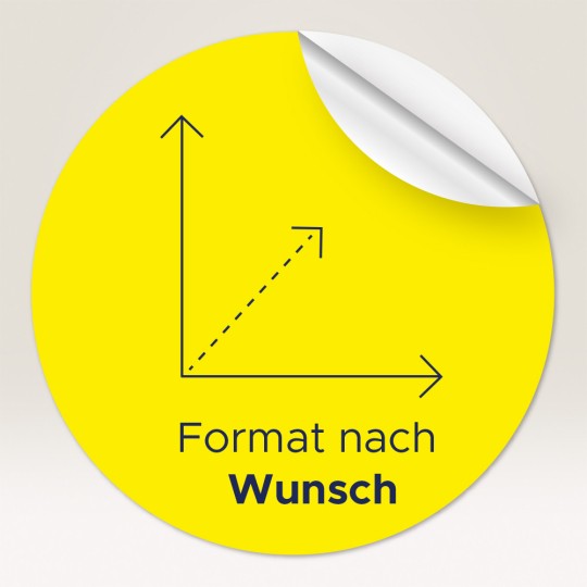 Runde Aufkleber im Wunschformat