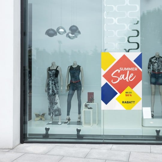 Klebefolie Schaufenster Sale