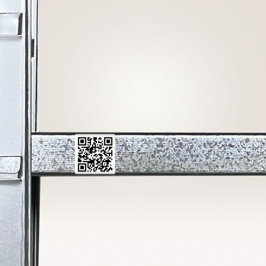 QR Code Etiketten für Regalplätze