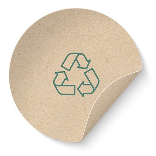 Kraftpapier Aufkleber