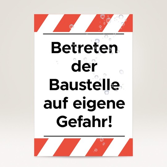Wetterfeste Etiketten Schilder