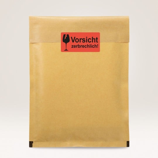 Aufkleber Vorsicht zerbrechlich Warnetiketten für den Versand