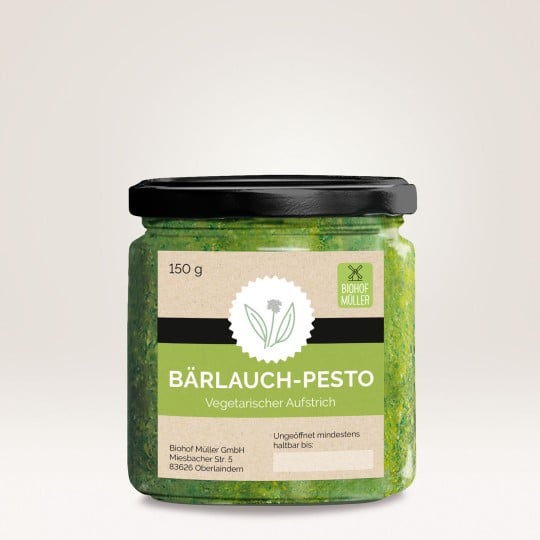 Pesto-Aufkleber drucken lassen