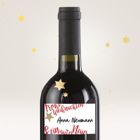 Weihnachtliche Geschenkaufkleber