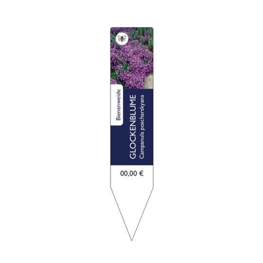 Steckschild Glockenblume schmal