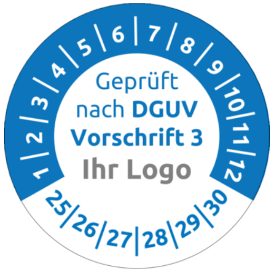 Prüfplaketten 30mm Set mit Locher Mehrjahresplaketten Wartungsetiketten Prüfplaketten 30mm Set mit Locher Mehrjahresplaketten Wartungsetiketten