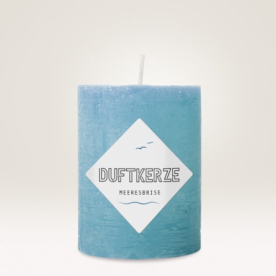 Kerzenaufkleber schlichtes Design