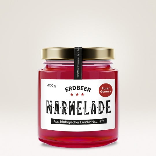 Verschlussetikett eckig für selbstgemachte Marmeladen drucken lassen