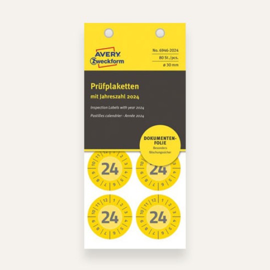 Prüfplaketten vorbedruckt