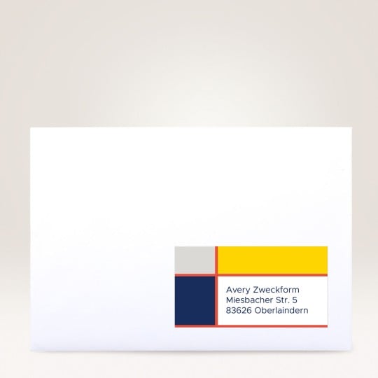Vorlagen für Adressetiketten von Avery Zweckform