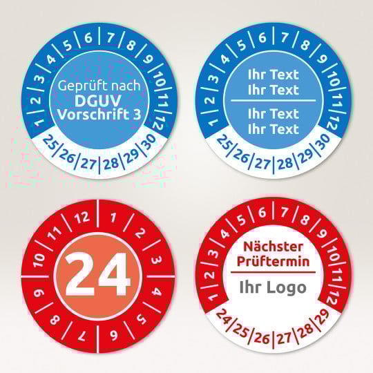 Voralgen für Prüfplaketten