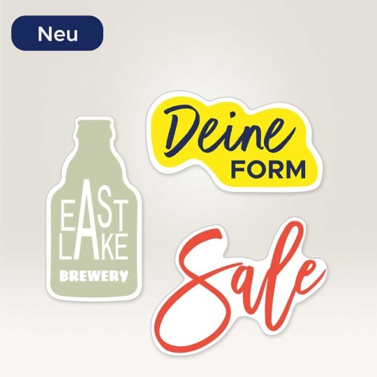 Freiform Aufkleber konturgestanzt
