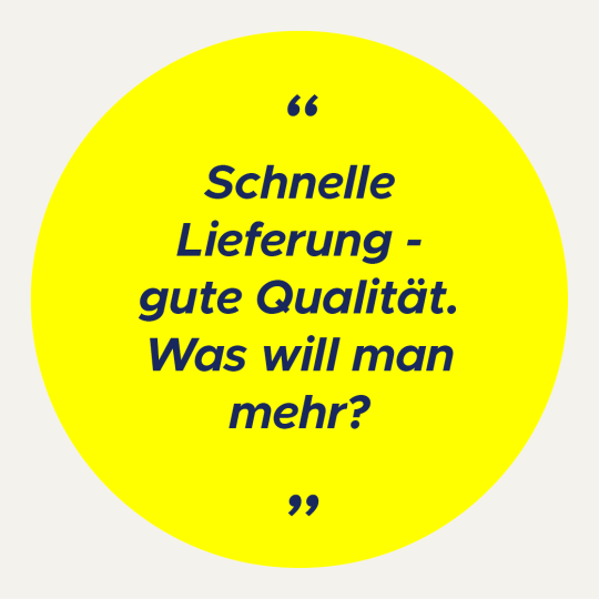 Schnelle Lieferung