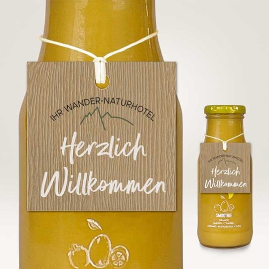 Gmund HolzStruktur Anhänger drucken lassen