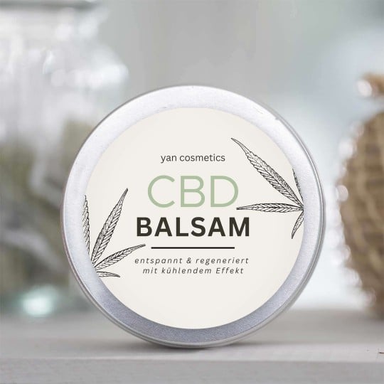 CBD Balsam Etikett