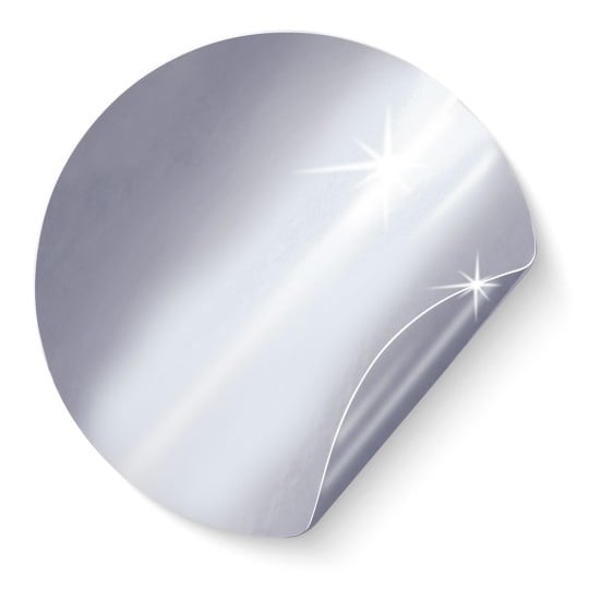 Material Icon Folie Silber
