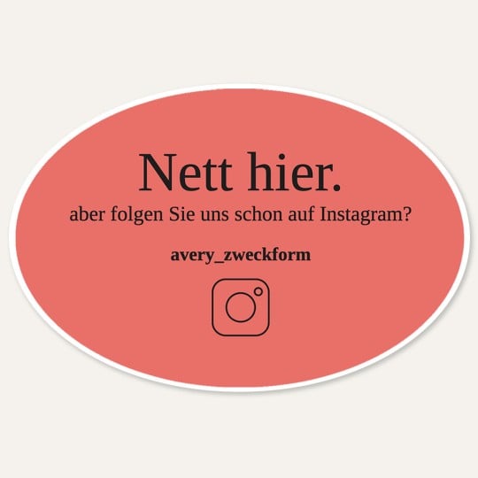 Nett hier Sticker Instagram