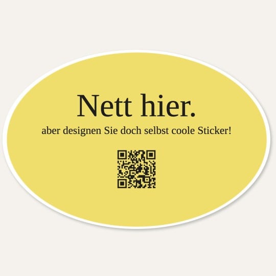 Nett hier Sticker
