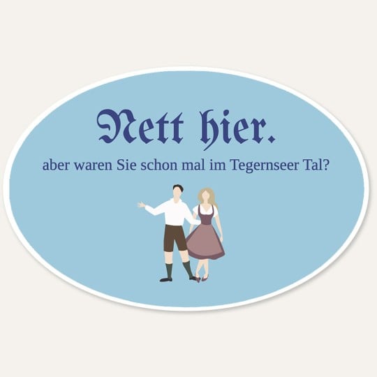 Nett hier Sticker Orte