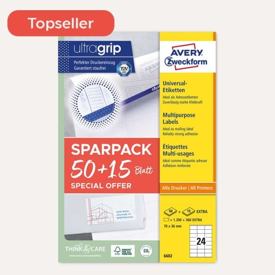 Topseller Etiketten