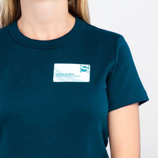 Bedruckter Namensaufkleber schlichtes Design