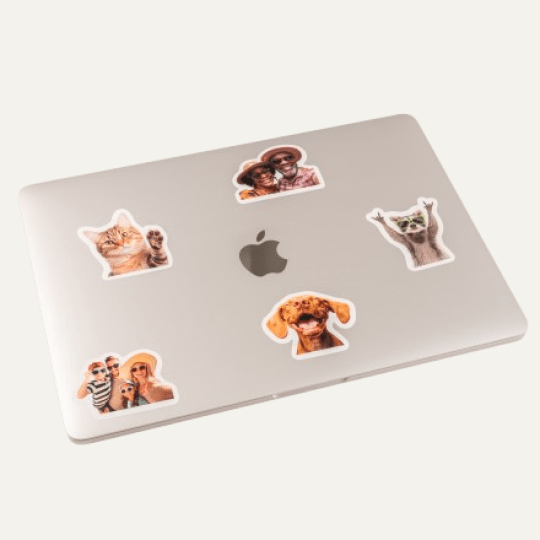 Fotosticker auf Laptop