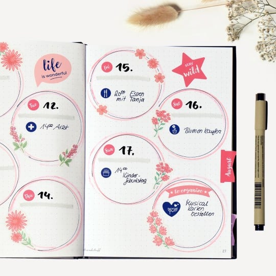 Planner Sticker wunderschön bis ins Detail