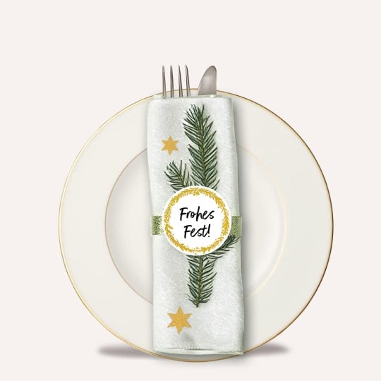 Weihnachtssticker zur Dekoration