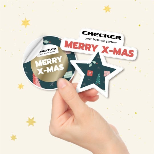 Logosticker für Weihnachten