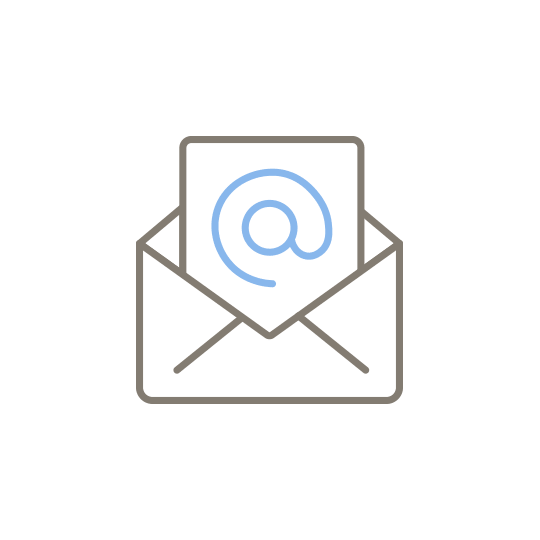Das Bild zeigt ein E-Mail Icon.