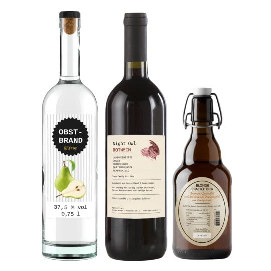 Tipps für die Erstellung von Etiketten für alkoholische Getränke 