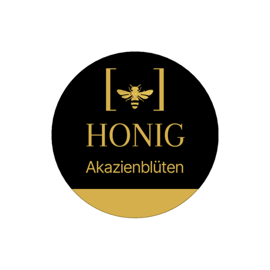 Edles Honigetikett im Format 51 mm.