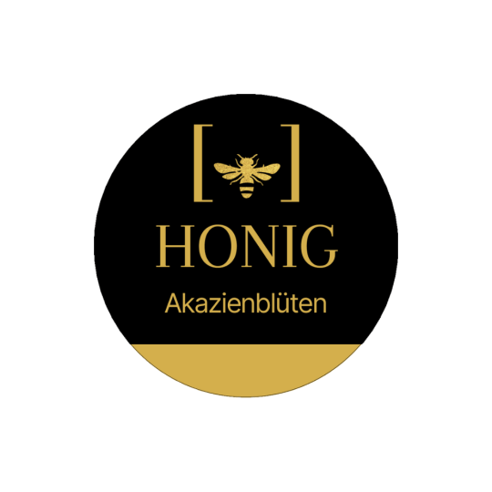 Edles Honigetikett im Format 60 mm.