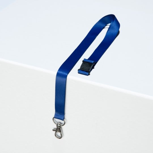Blaues Lanyard für Vereine.