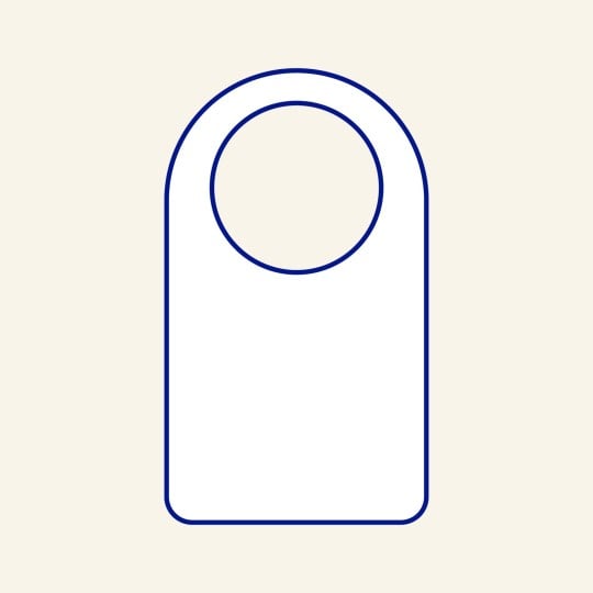 Flaschenhals-Anhänger als Icon.