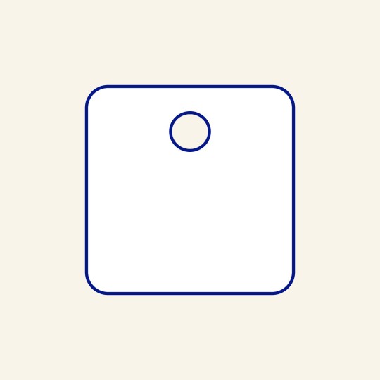 Quadratischer Anhänger als Icon.