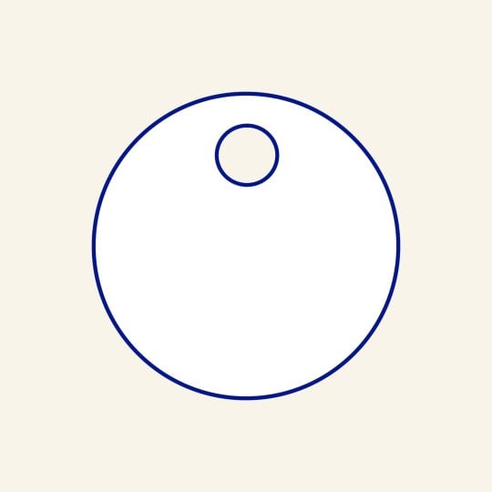 Runder Anhänger als Icon.