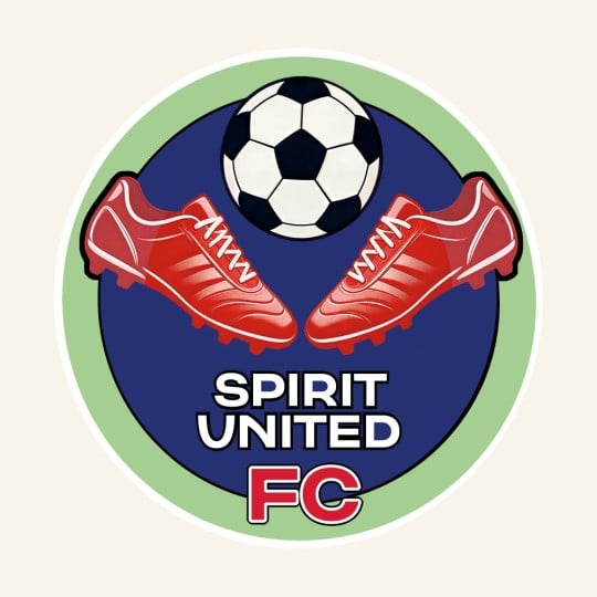 Vereinsaufkleber Fußball Spirit United