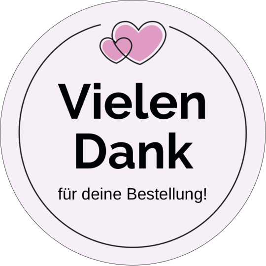 Sticker Vielen Dank für deine Bestellung.