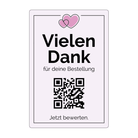 Vielen Dank für Bestellung Etiketten-Vorlage.