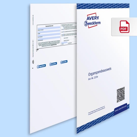 Organspendeausweis PDF Vorschau