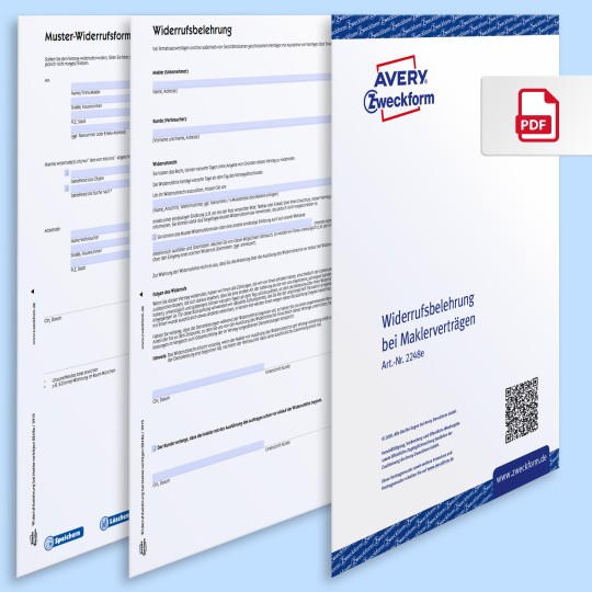 Muster-Widerrufsformular PDF und Word Vorschau