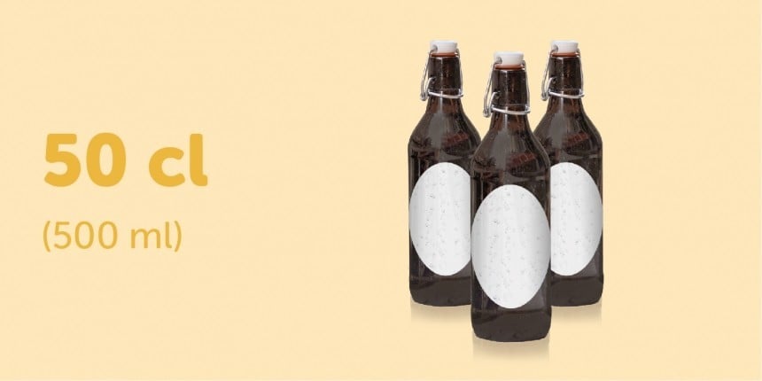 ovale Etiketten für 50cl Flaschen