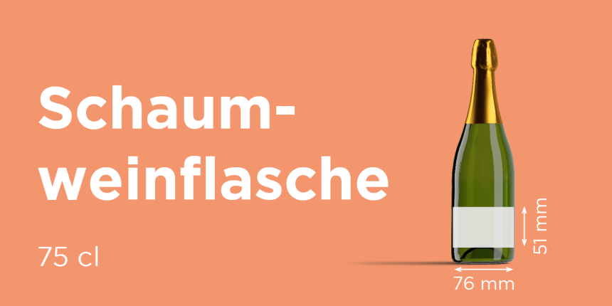 Größenleitfaden Schaumwein 76x51mm