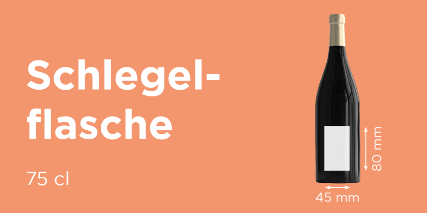 Größenleitfaden Schlegelflasche 45x80mm