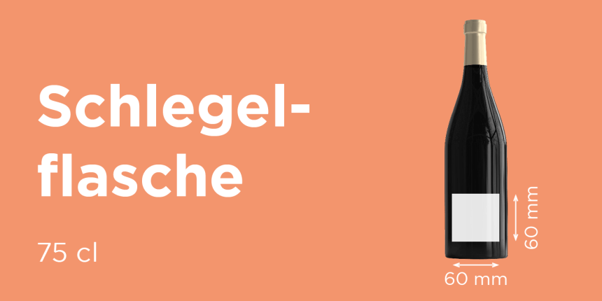 Größenleitfaden Schlegelflasche 60x60mm