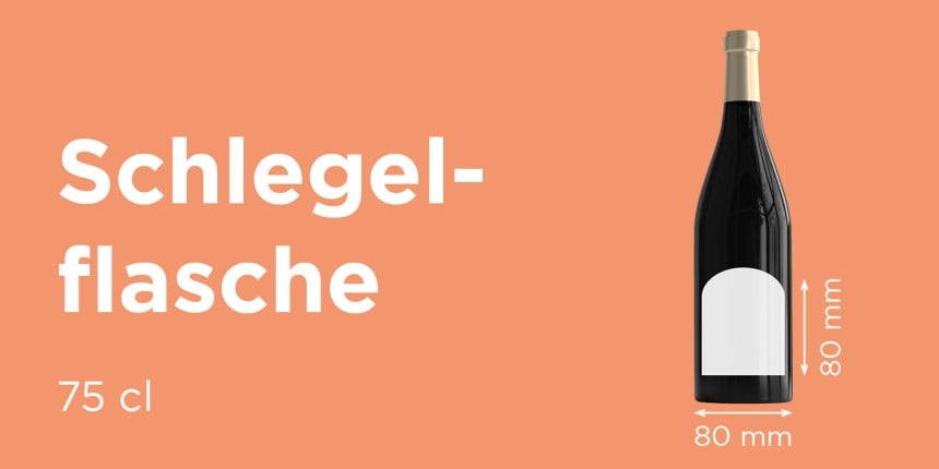 Schlegel Etikett 75x110mm Bogenform