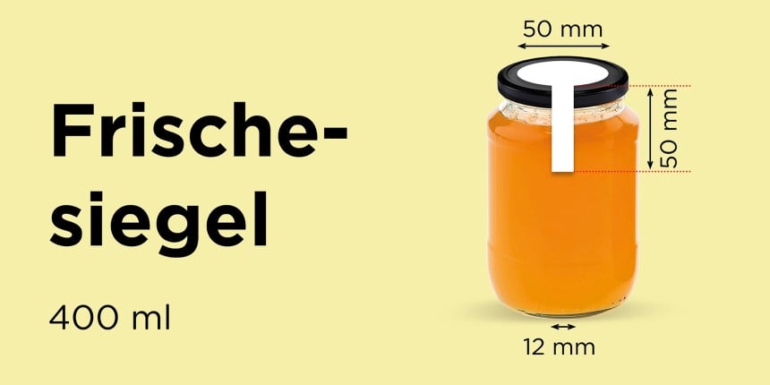 Frischesiegel 400ml Glas