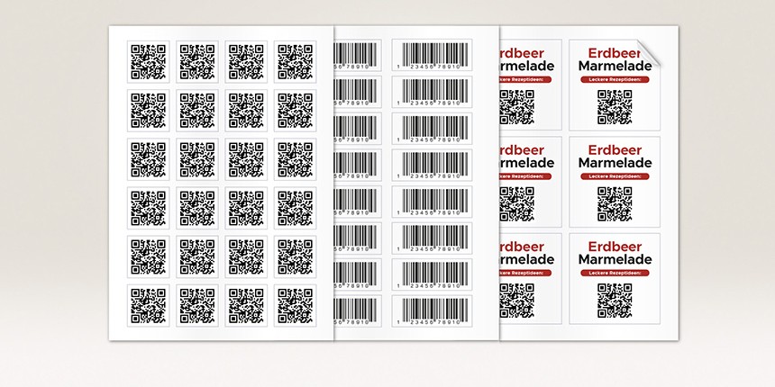 QR Code Strichcode drucken lassen