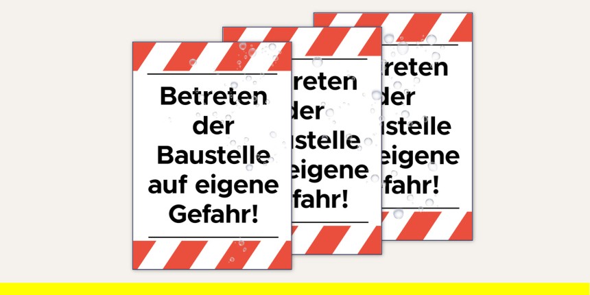 Schilder günstig drucken lassen